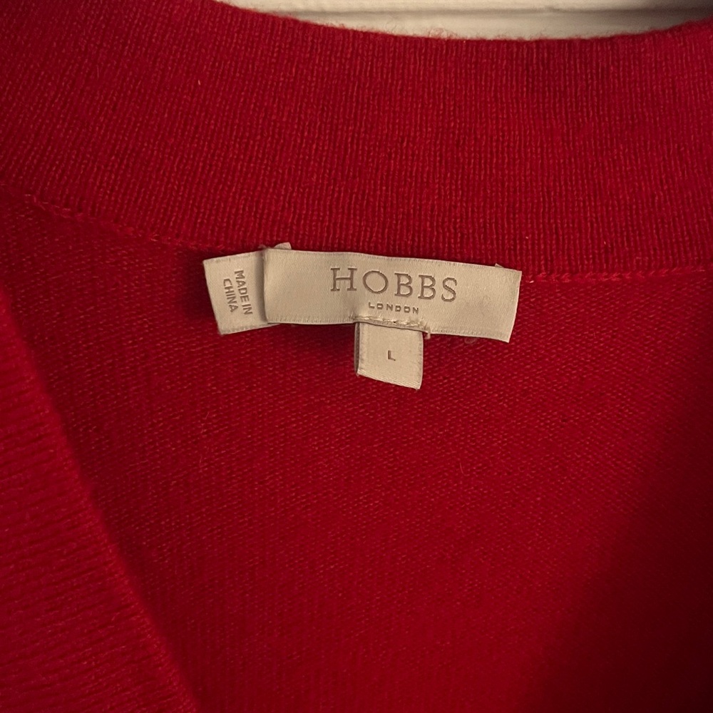 Elegant Red V-Neck Sweater - Picture 2 of 3